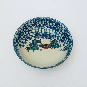 Tienshan Cabin in the Snow Soup/Cereal Bowl  Stoneware Set of 4